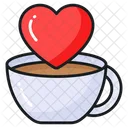 Coffee Heart Mug Icon