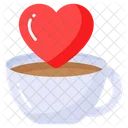 Coffee Heart Mug Icon