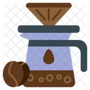Coffee Bean Kettle Filter Icon