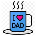 Coffee Glass Dad Icon