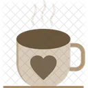 Coffee Heart Hot Icon