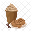 Coffee and cookie  Icon