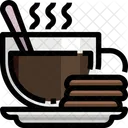 Coffee And Cookie Coffee Meal Icon