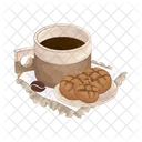 Coffee and cookie  Icon
