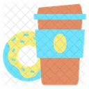 Coffee And Donut  Icon