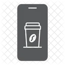 Coffee app smartphone mobile takeaway buy  Icon