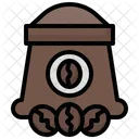 Sack Coffee Bag Roast Icon