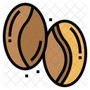 Coffee Bean Seeds Drink Icon