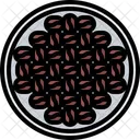 Coffee Bean Plate  Icon