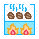 Coffee Beans Fry Icon