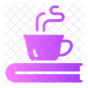 Coffee Break Book Mug Icon