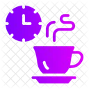 Coffee Break Time And Date Rest Icon