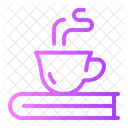 Coffee Break Book Mug Icon