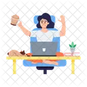 Coffee Break Refreshment Break Employee Relaxing Icon