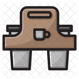 Download Free Coffee Cup Holder Icon Of Colored Outline Style Available In Svg Png Eps Ai Icon Fonts