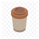 Coffee Cup Isometric Coffee Icon
