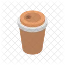 Coffee Cup Isometric Coffee Icon