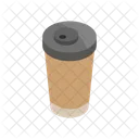 Coffee Cup Isometric Coffee Icon