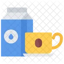 Coffee Cup Milk Milk Pack Milk Icon