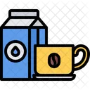 Coffee Cup Milk Milk Pack Milk Icon