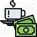 Coffee Cup Money  Icon