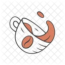 Coffee cup with splash  Icon