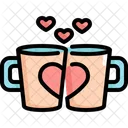 Coffee Cup Valentines Icon