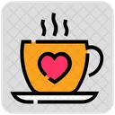 Valentine Day Coffee Cup Icon