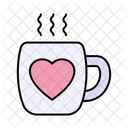 Coffee Date Coffee Cup Heart Icon