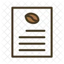 Coffee Document  Icon