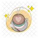 Coffee drink with sparkle  Icon