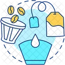 Coffee filters and teabags  Icon
