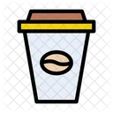 커피 카페인 종이컵 아이콘