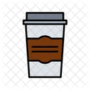 Coffee Glass Disposable Glass Papercup Icon
