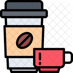 Coffee Glass And Cup  Icon