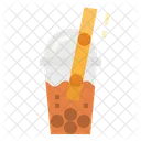 Tea Bubble Drink Icon