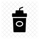 Drink Cold Straw Icon