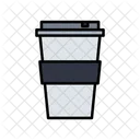 Coffee Glass Disposable Glass Papercup Icon