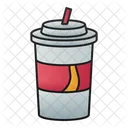 Coffee Glass Disposable Glass Drink Icon