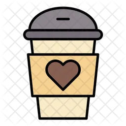 Coffee Heart  Icon