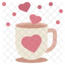 Coffee Mug Heart Icon