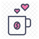 Coffee Cup Love Icon
