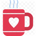 Coffee Heart Hot Icon