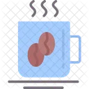 Coffee Heart Hot Icon