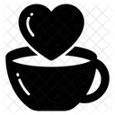 Coffee Heart Mug Icon