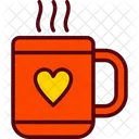 Coffee Heart Hot Icon