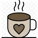 Coffee Heart Hot Icon
