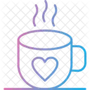 Coffee Heart Hot Icon