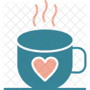 Coffee Heart Hot Icon