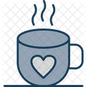 Coffee Heart Hot Icon